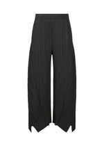 A product shot of the PLEATS PLEASE ISSEY MIYAKE FOLD pants in black.