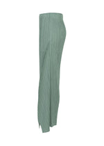 A detail shot of the PLEATS PLEASE ISSEY MIYAKE FOLD pants.