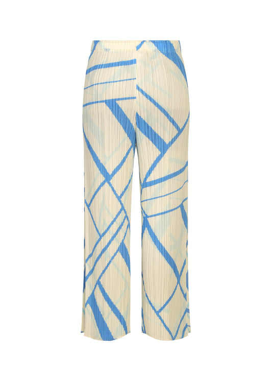 A detail shot of the PLEATS PLEASE ISSEY MIYAKE FOLD LINE pants.