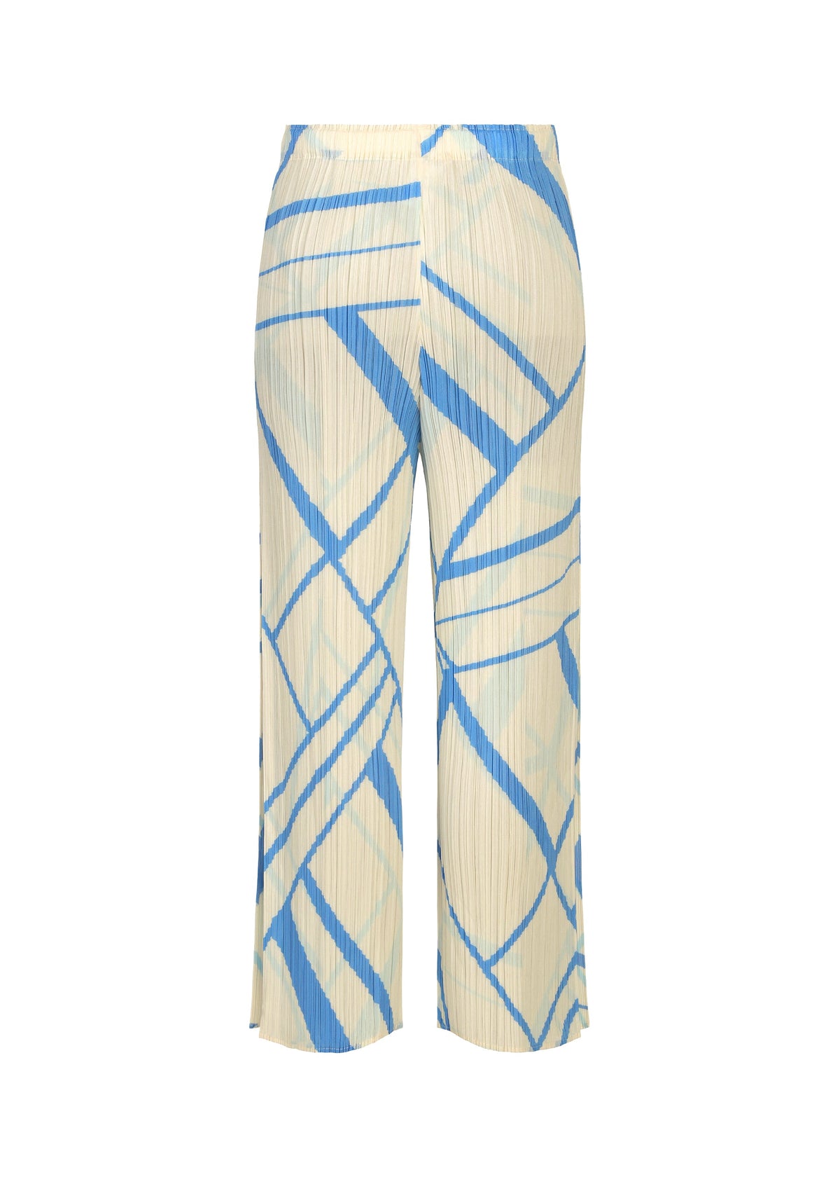 A detail shot of the PLEATS PLEASE ISSEY MIYAKE FOLD LINE pants.
