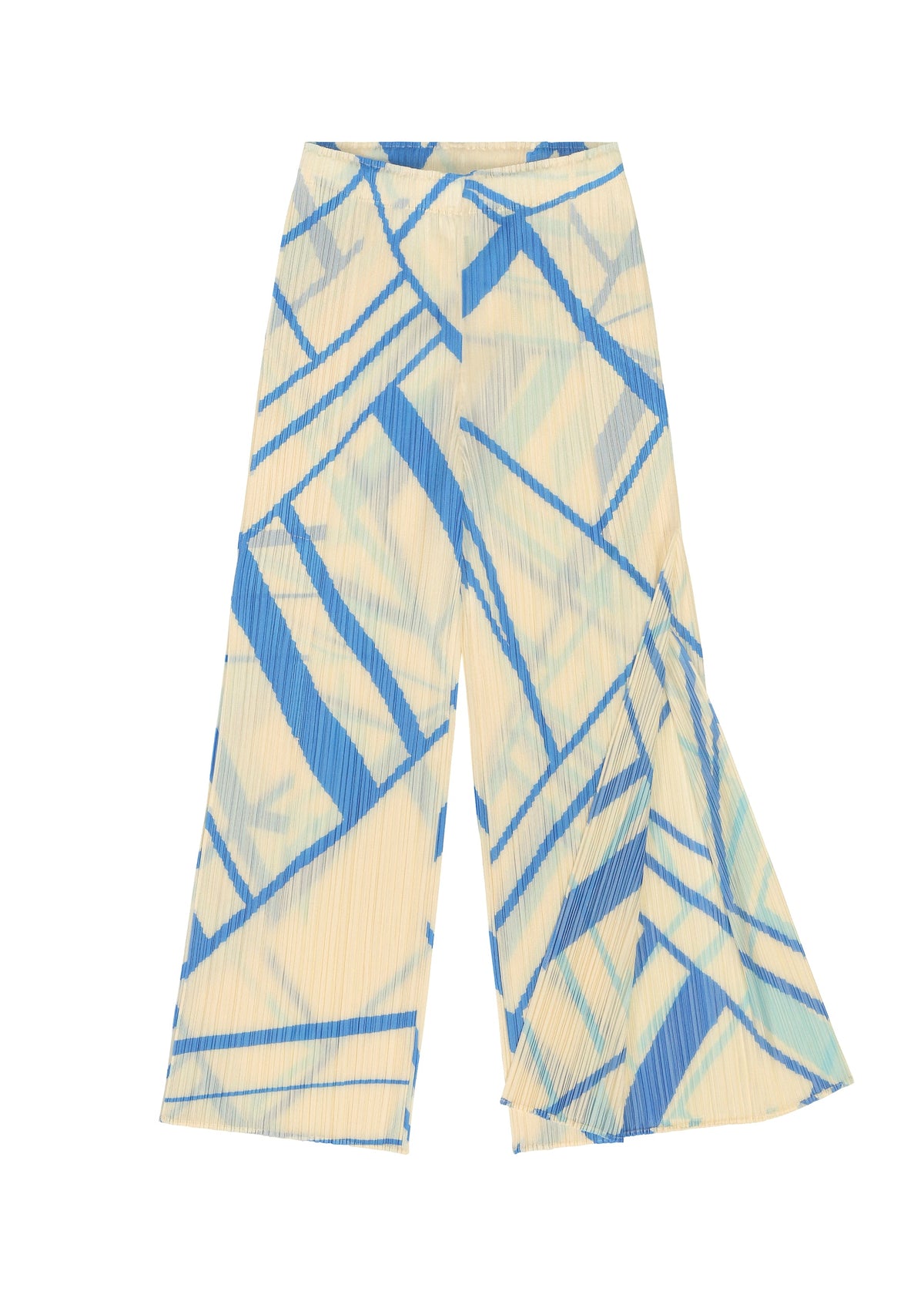 A detail shot of the PLEATS PLEASE ISSEY MIYAKE FOLD LINE pants.