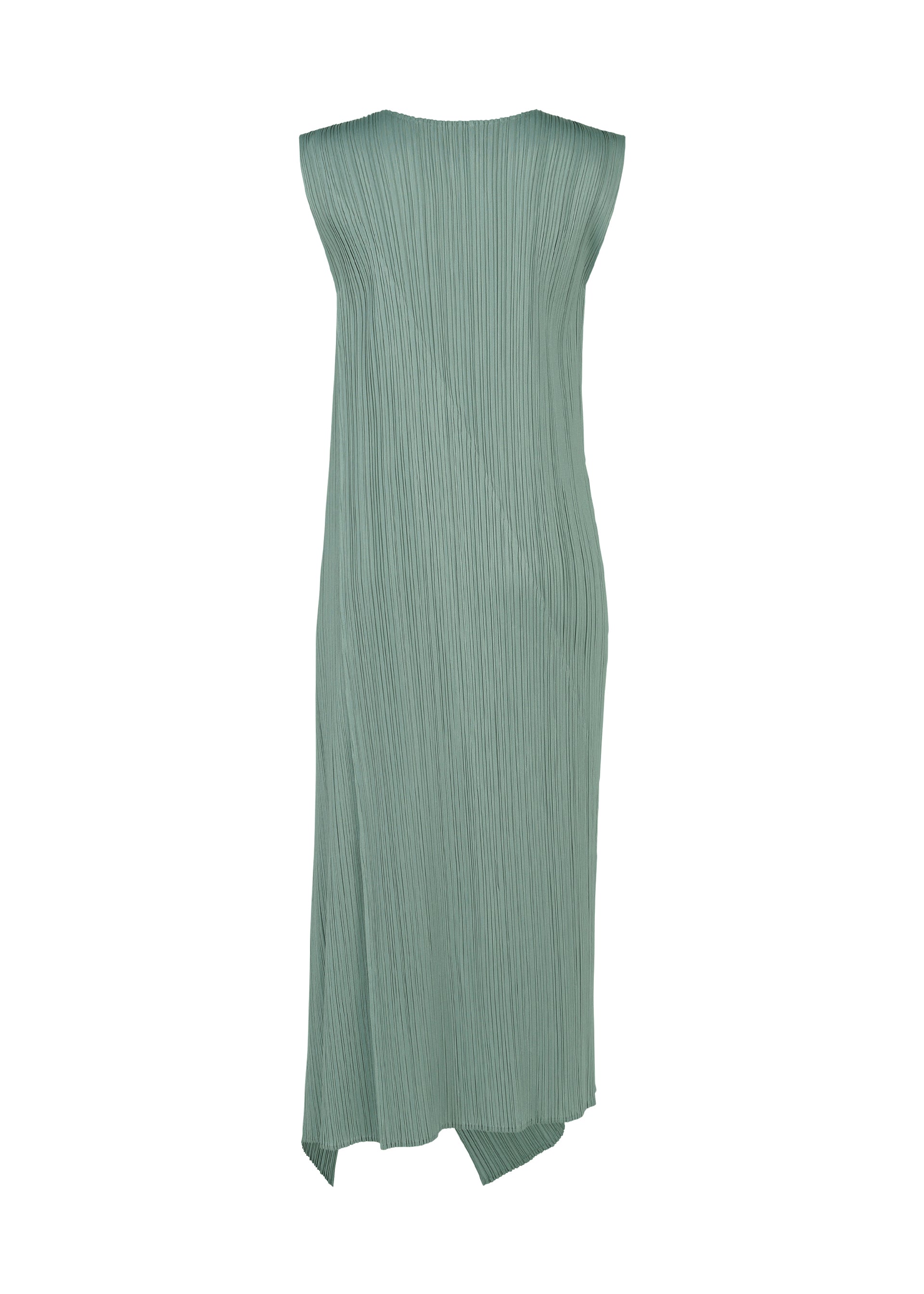 A detail shot of the PLEATS PLEASE ISSEY MIYAKE FOLD dress.