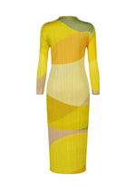 A detail shot of the PLEATS PLEASE ISSEY MIYAKE ORBIT dress.