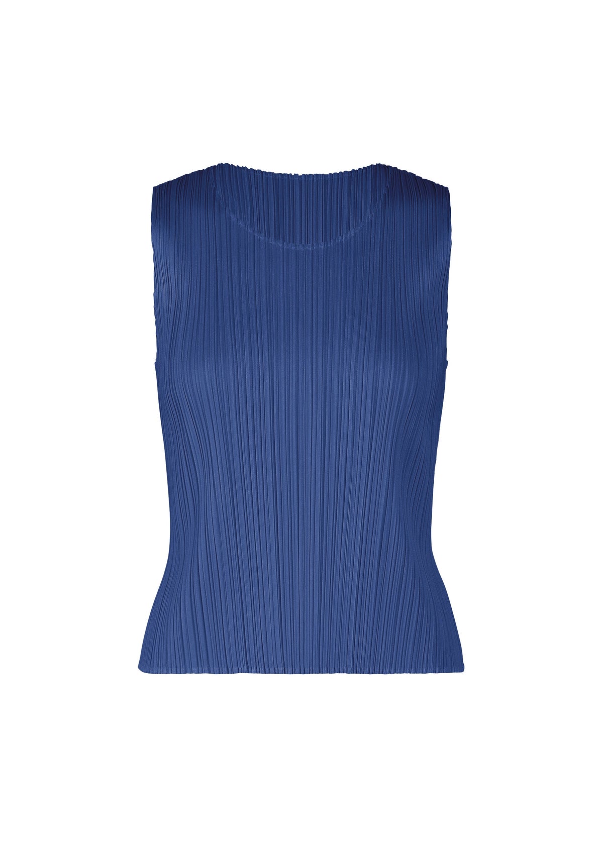 A product shot of the PLEATS PLEASE ISSEY MIYAKE MONTHLY COLORS : JULY shirt in blue.