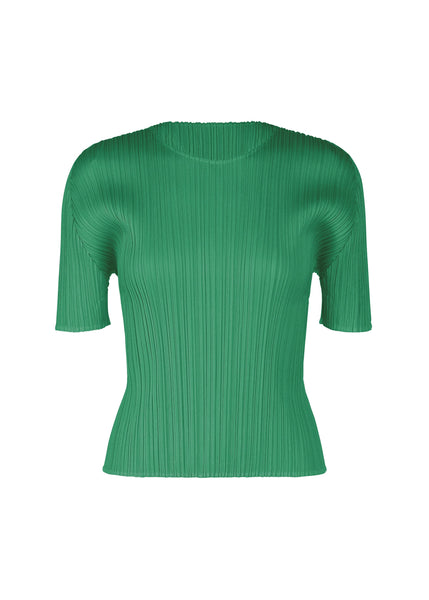 me ISSEY MIYAKE プリーツ 半袖 トップス グリーン MONTHLY COLORS : JULY Shirt Fresh Green – ISSEY MIYAKE EU