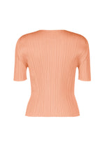 A detail shot of the PLEATS PLEASE ISSEY MIYAKE MONTHLY COLORS : JULY shirt.