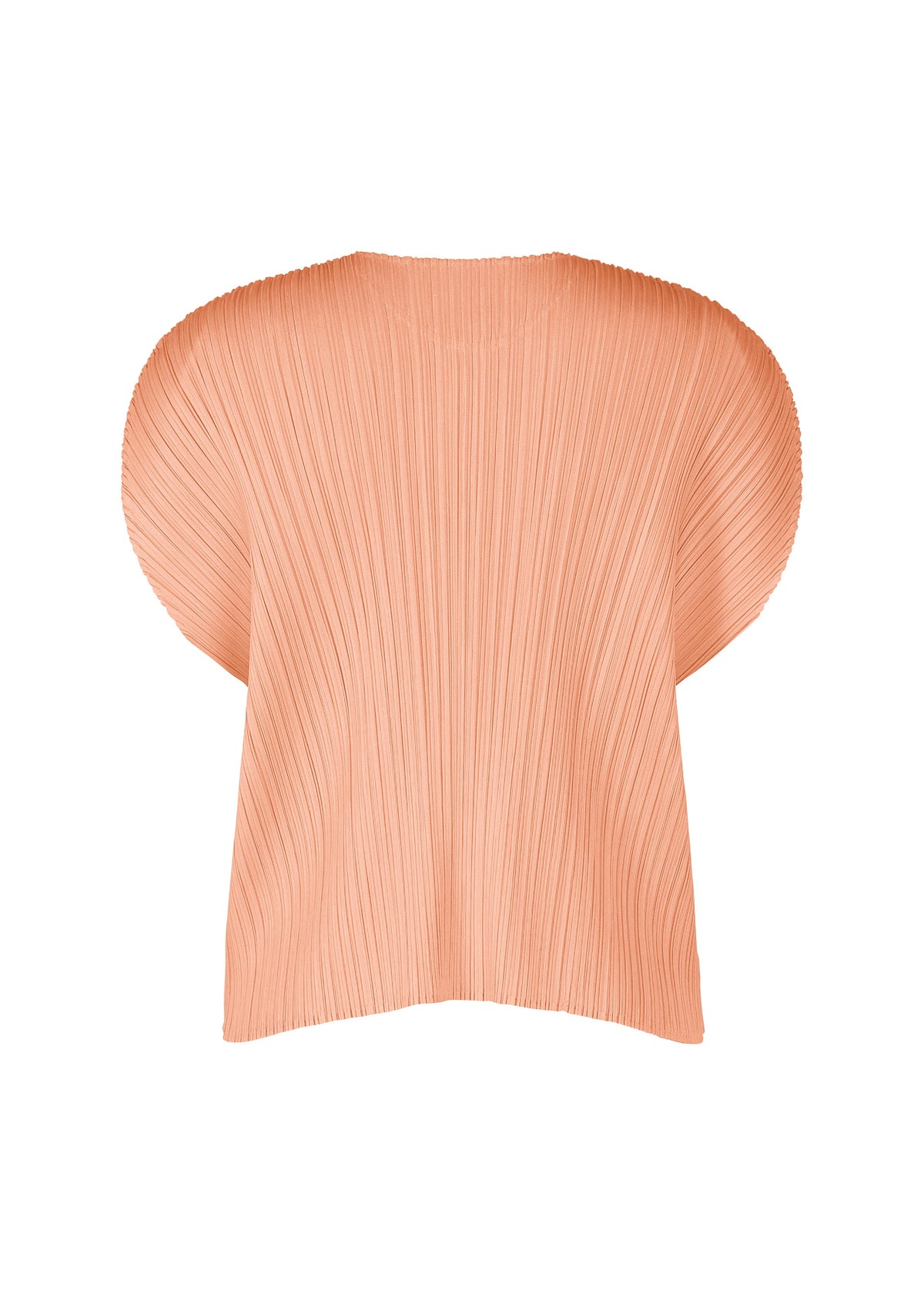 A detail shot of the PLEATS PLEASE ISSEY MIYAKE MONTHLY COLORS : JULY shirt.