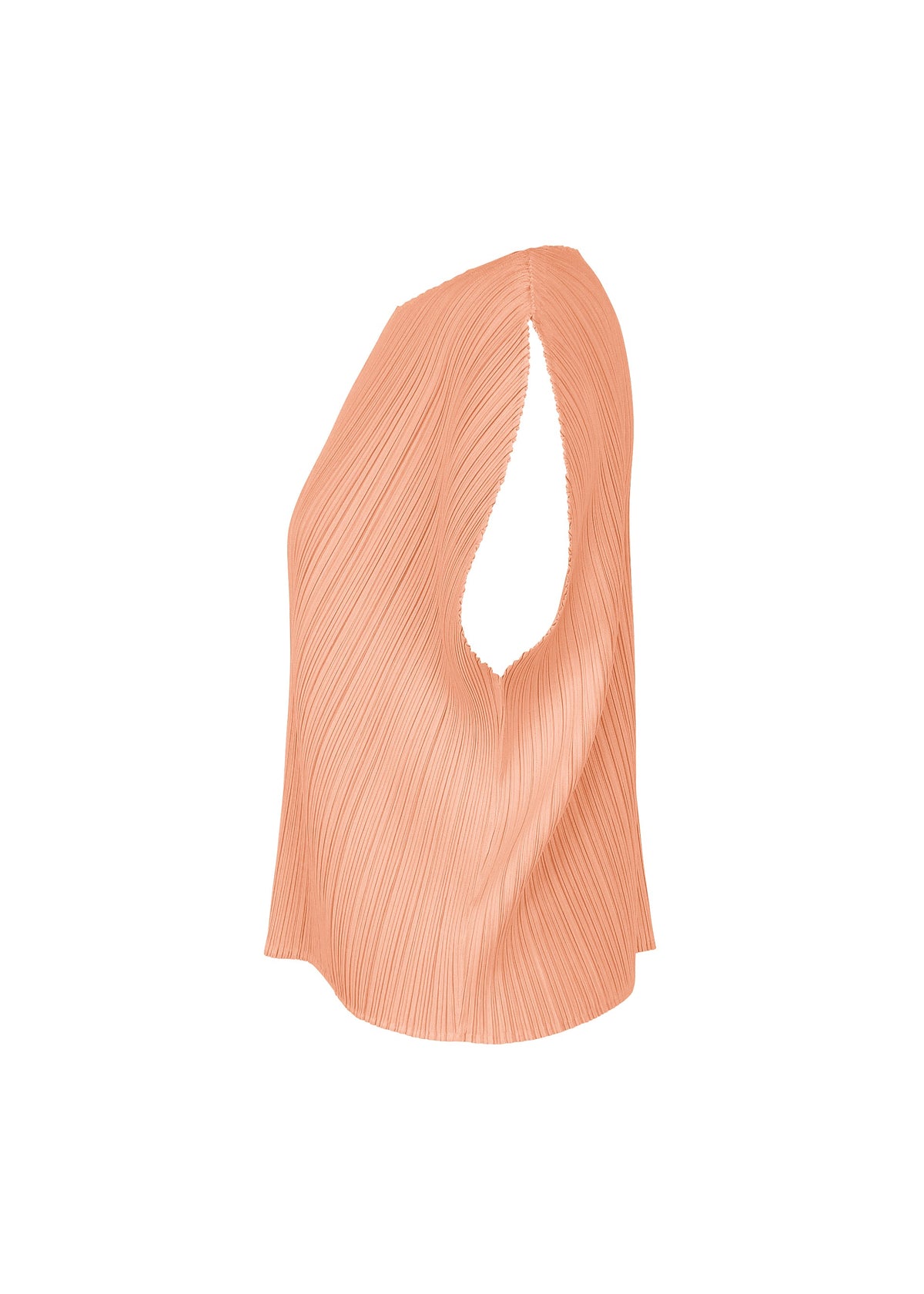 A detail shot of the PLEATS PLEASE ISSEY MIYAKE MONTHLY COLORS : JULY shirt.