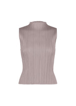 A product shot of the PLEATS PLEASE ISSEY MIYAKE MONTHLY COLORS : AUGUST shirt in grayish purple.