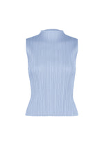 A product shot of the PLEATS PLEASE ISSEY MIYAKE MONTHLY COLORS : AUGUST shirt in light blue.