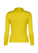 A detail shot of the PLEATS PLEASE ISSEY MIYAKE MONTHLY COLORS : OCTOBER shirt.