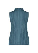 A detail shot of the PLEATS PLEASE ISSEY MIYAKE MELLOW PLEATS shirt.