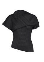 A product shot of the PLEATS PLEASE ISSEY MIYAKE LEAP shirt in black.