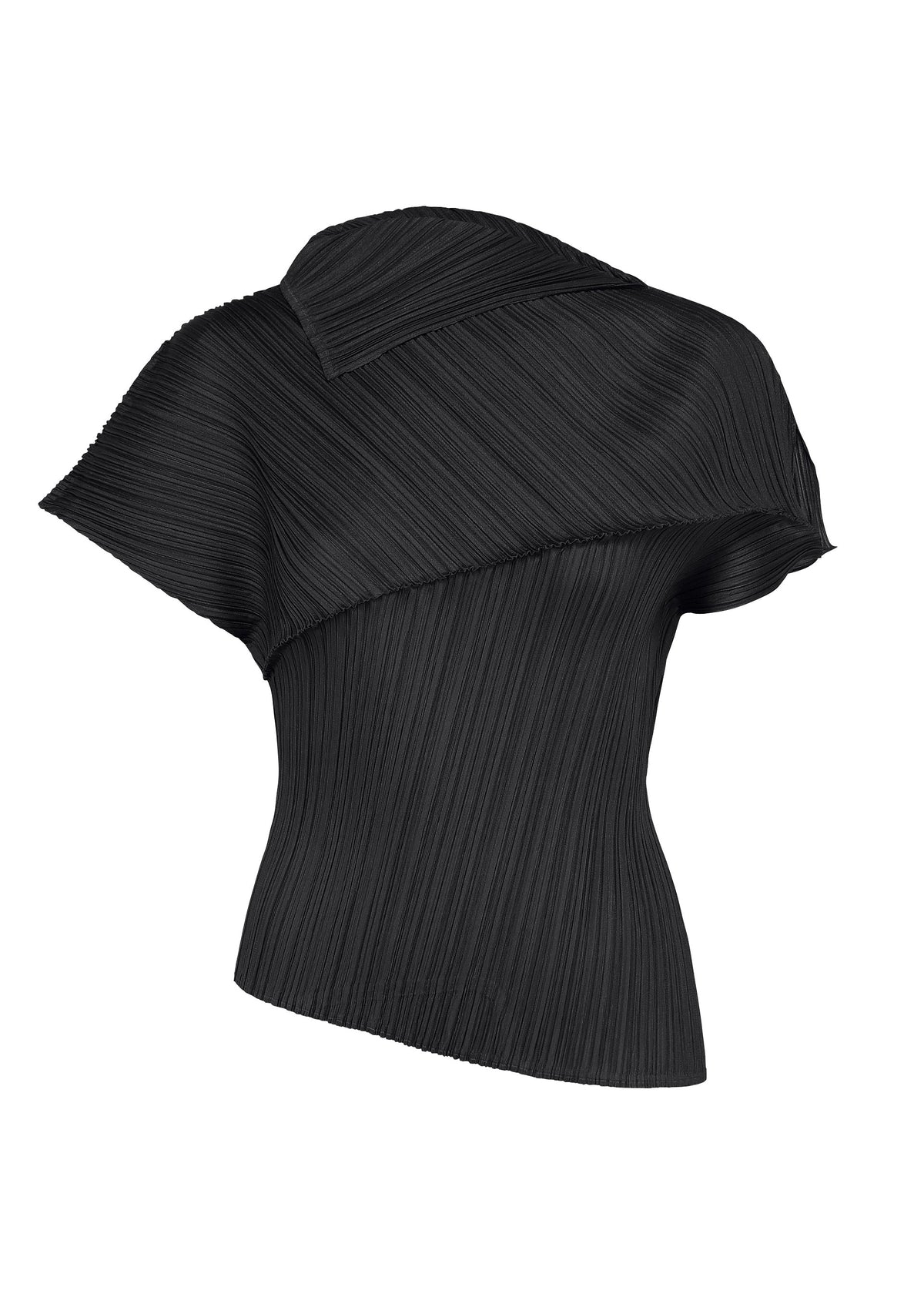 A product shot of the PLEATS PLEASE ISSEY MIYAKE LEAP shirt in black.