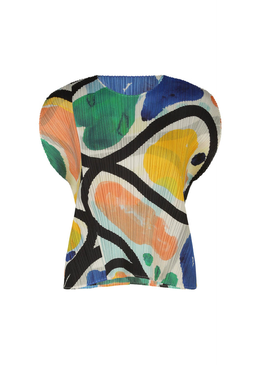 A product shot of the PLEATS PLEASE ISSEY MIYAKE ROLL shirt in multi.