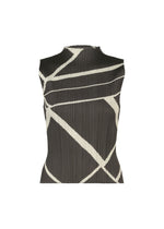 A product shot of the PLEATS PLEASE ISSEY MIYAKE FOLD LINE shirt in charcoal.