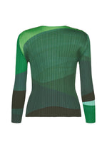 A detail shot of the PLEATS PLEASE ISSEY MIYAKE ORBIT shirt.