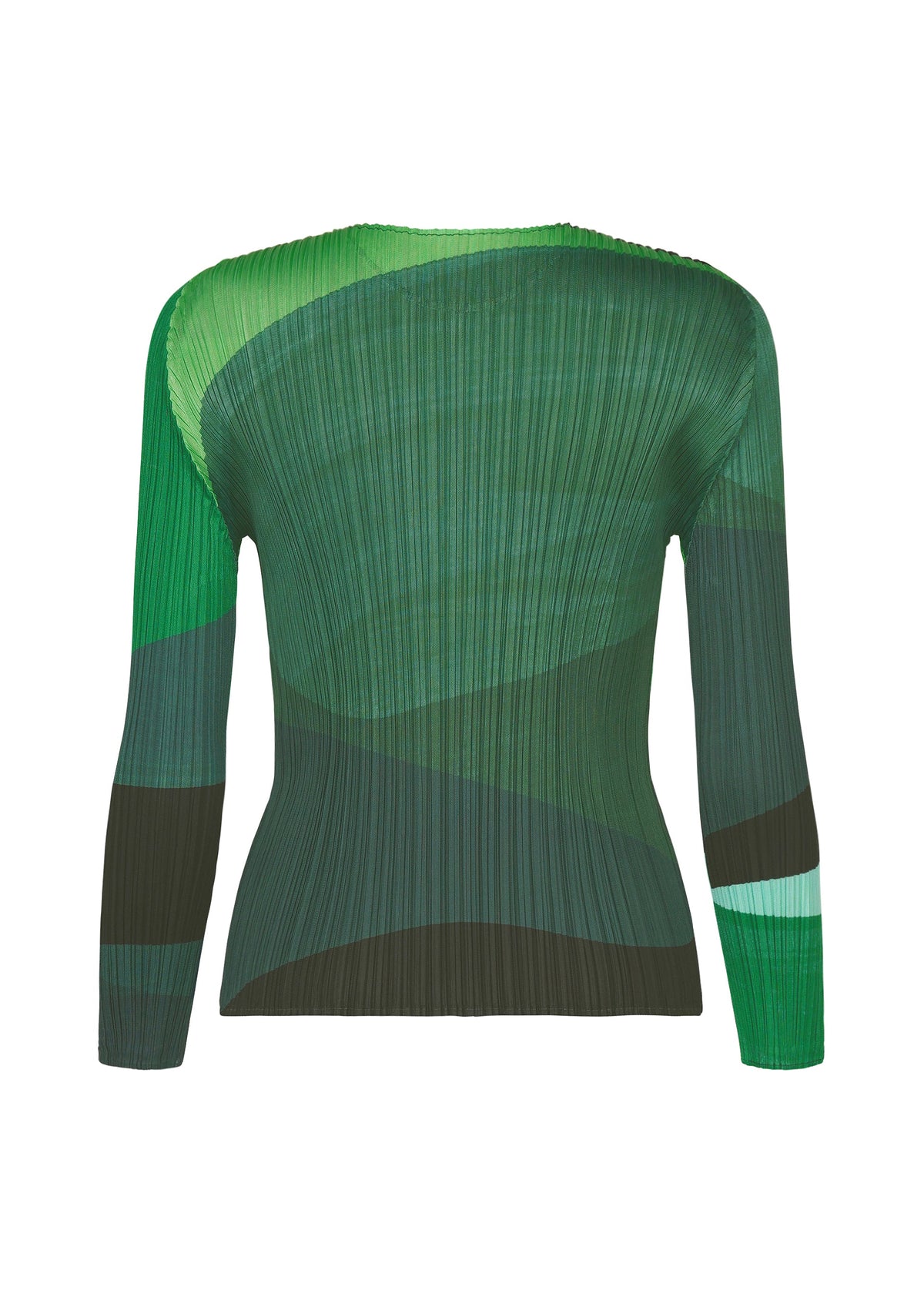 A detail shot of the PLEATS PLEASE ISSEY MIYAKE ORBIT shirt.