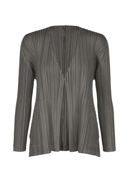 MELLOW PLEATS Cardigan Charcoal – ISSEY MIYAKE EU