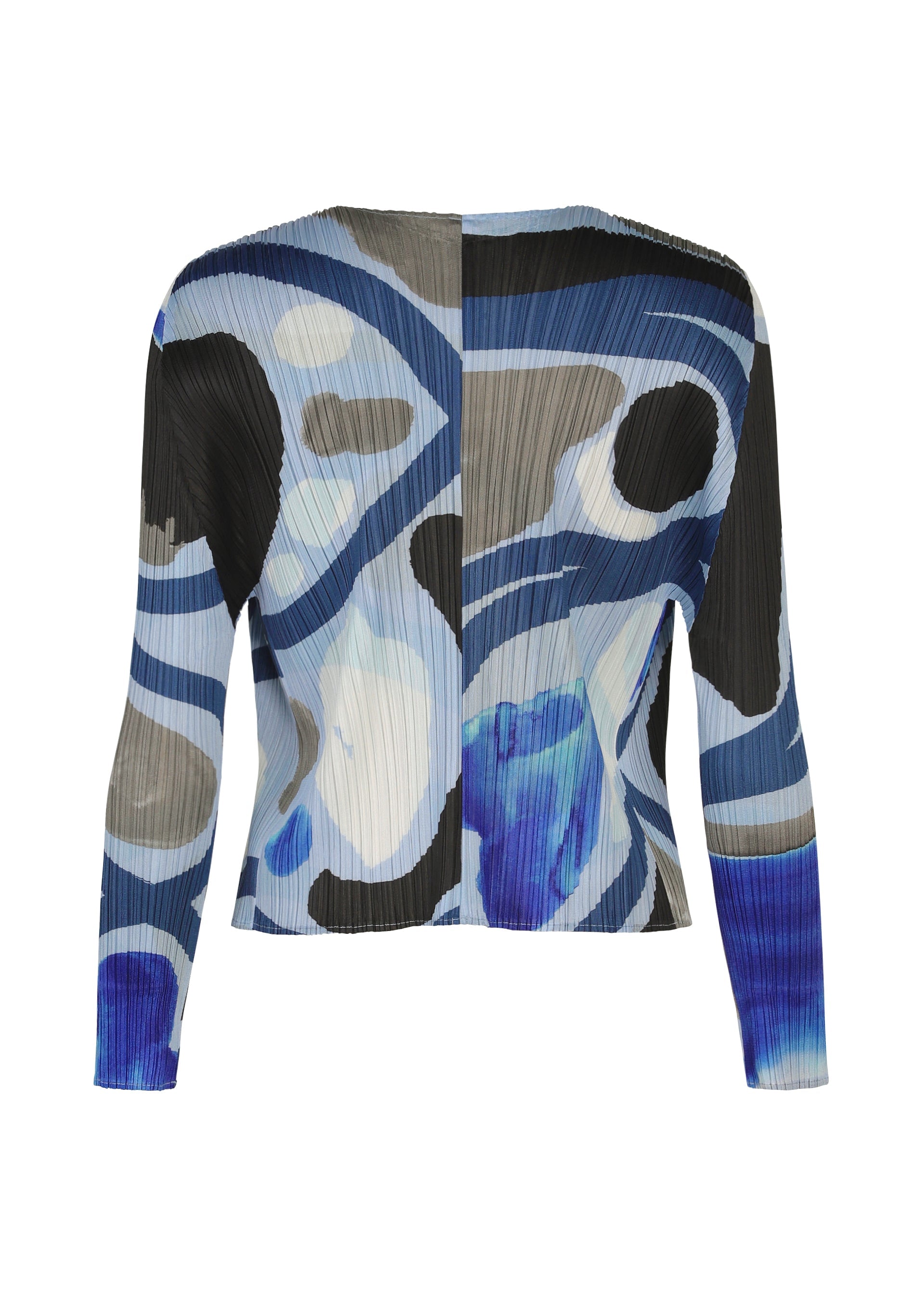 ISSEY MIYAKE 長袖トップス 青系 抽象模様 ROLL Cardigan Light Blue – ISSEY MIYAKE EU