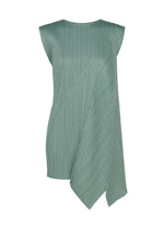 A product shot of the PLEATS PLEASE ISSEY MIYAKE FOLD dress in baby blue.