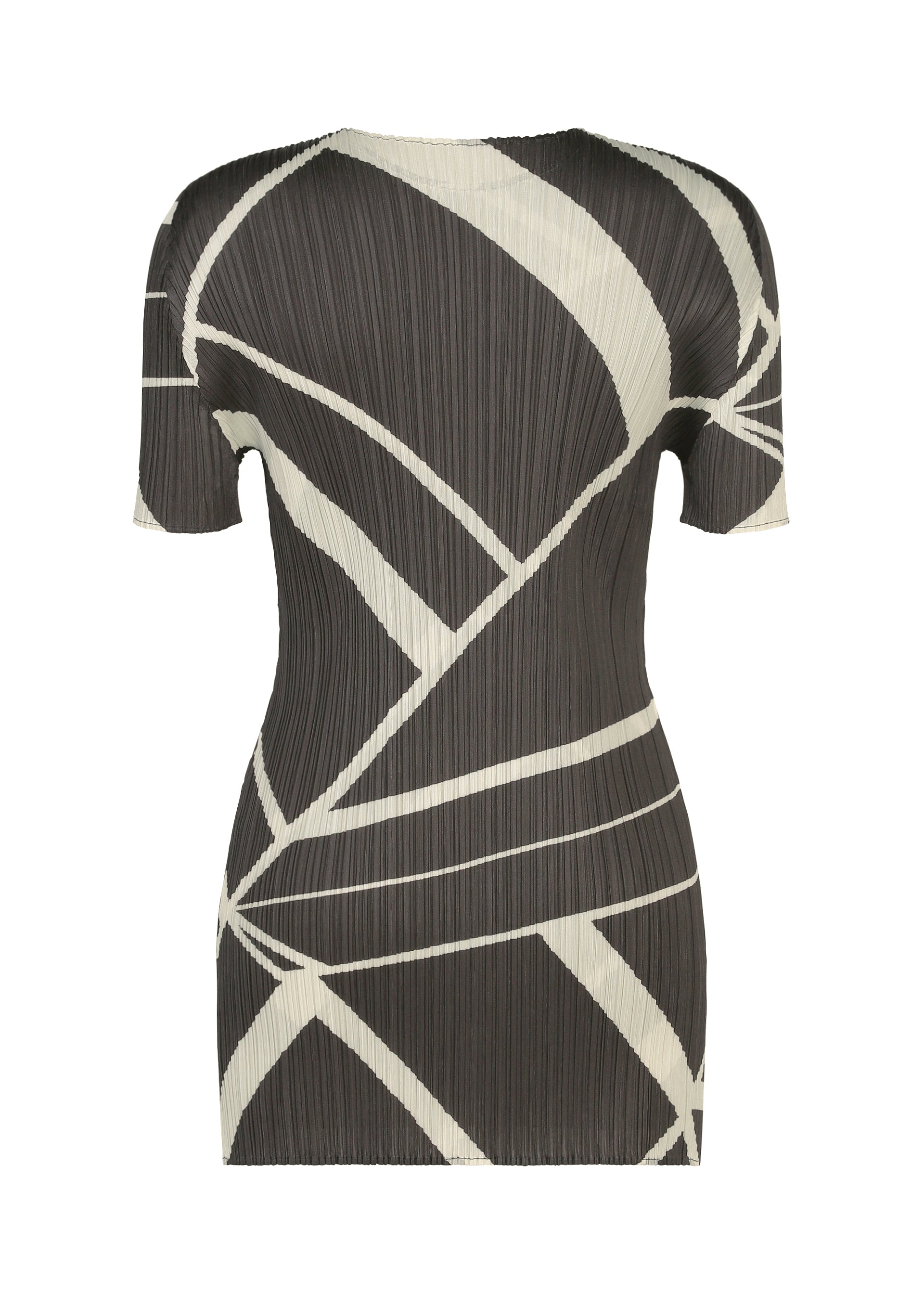 A detail shot of the PLEATS PLEASE ISSEY MIYAKE FOLD LINE dress.