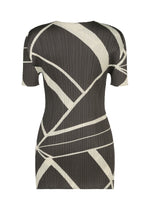 A detail shot of the PLEATS PLEASE ISSEY MIYAKE FOLD LINE dress.