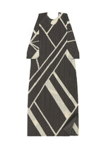 A detail shot of the PLEATS PLEASE ISSEY MIYAKE FOLD LINE dress.