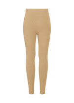 A detail shot of the PLEATS PLEASE ISSEY MIYAKE A-POC SKIN trousers.