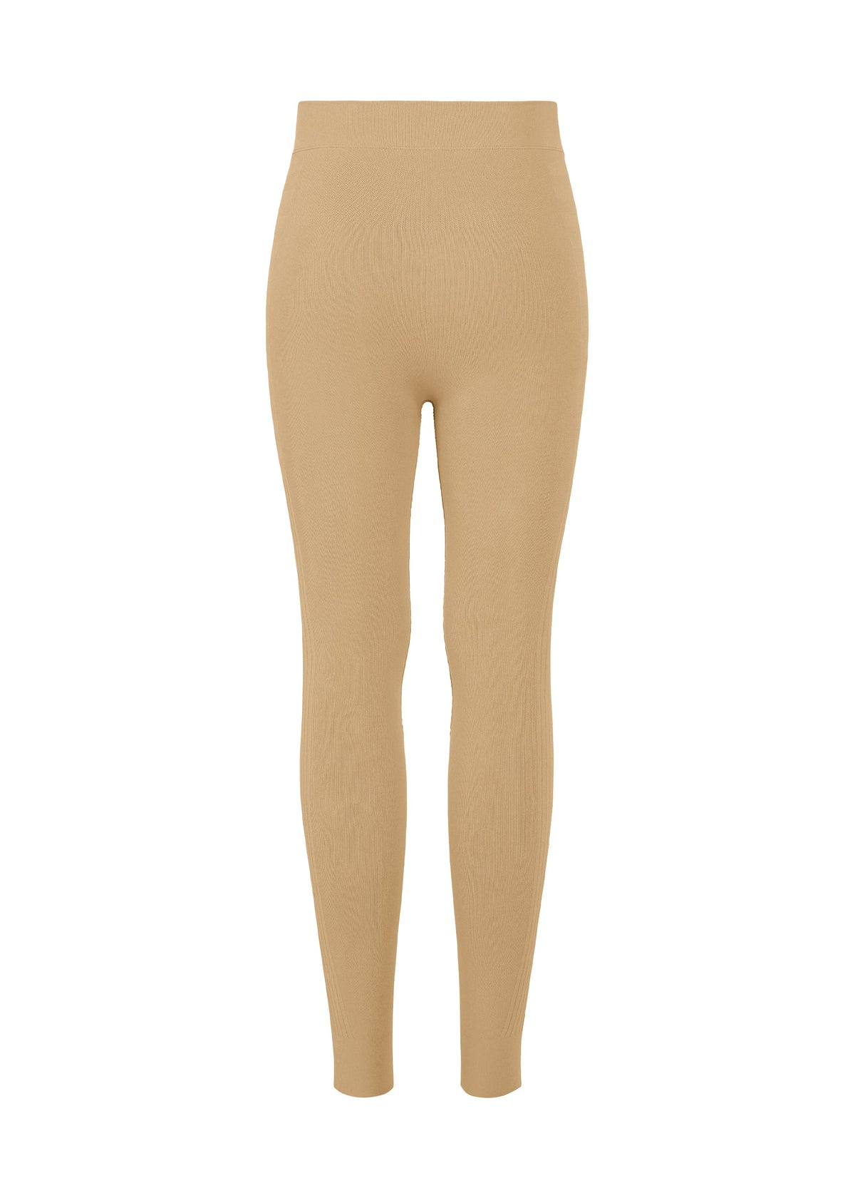 A detail shot of the PLEATS PLEASE ISSEY MIYAKE A-POC SKIN trousers.