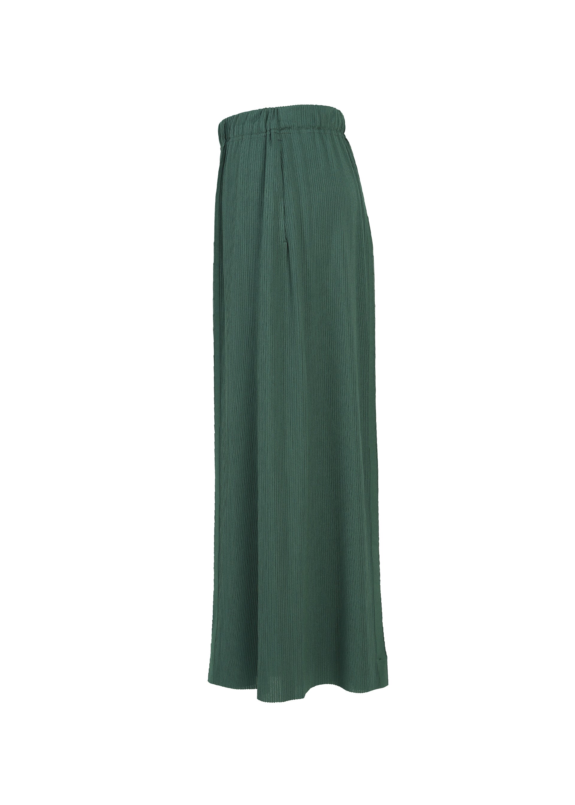 A detail shot of the PLEATS PLEASE ISSEY MIYAKE A-POC BOTTOMS pants.