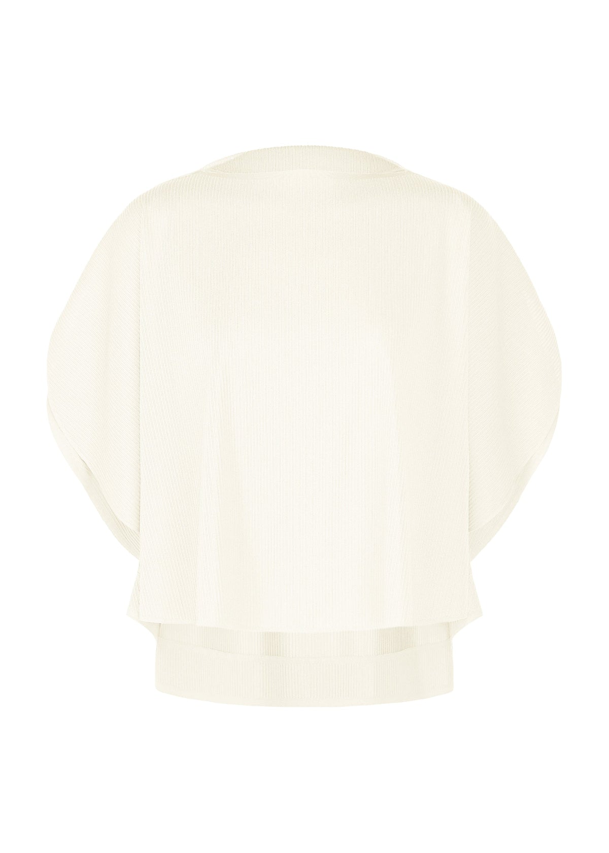 A product shot of the PLEATS PLEASE ISSEY MIYAKE A-POC SLICE shirt in white.