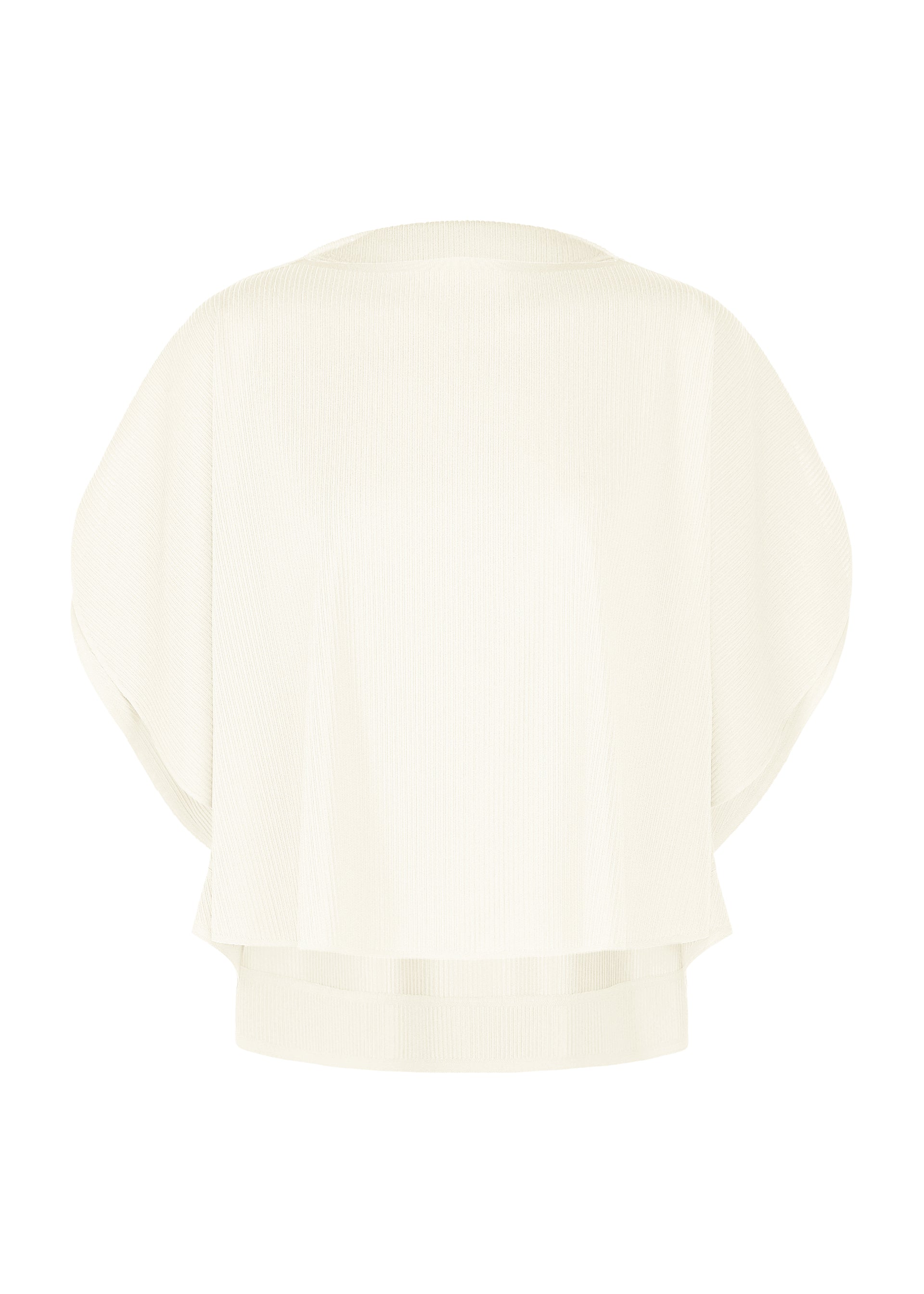 A product shot of the PLEATS PLEASE ISSEY MIYAKE A-POC SLICE shirt in white.