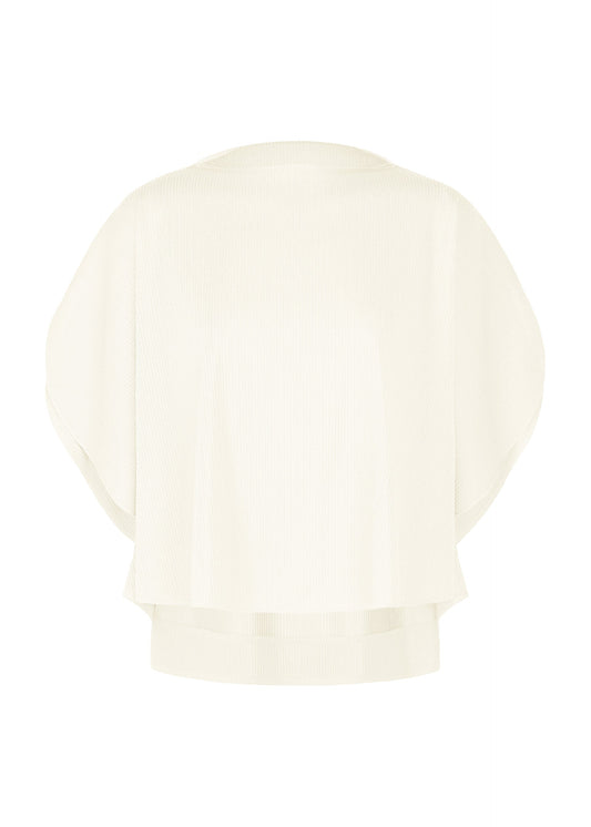 A product shot of the PLEATS PLEASE ISSEY MIYAKE A-POC SLICE shirt in white.