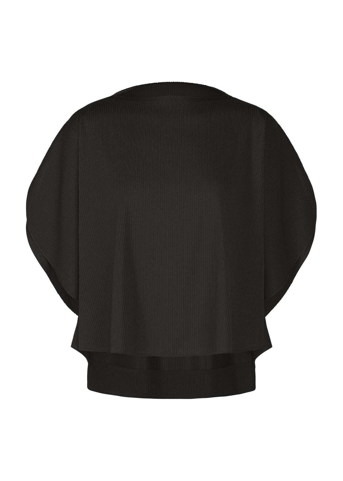A product shot of the PLEATS PLEASE ISSEY MIYAKE A-POC SLICE shirt in black.