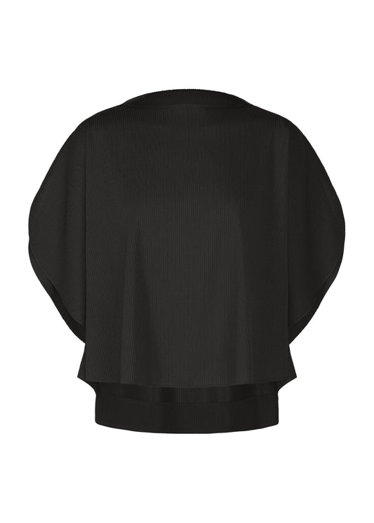 A product shot of the PLEATS PLEASE ISSEY MIYAKE A-POC SLICE shirt in black.