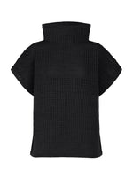 A product shot of the PLEATS PLEASE ISSEY MIYAKE DOT KNIT shirt in black.