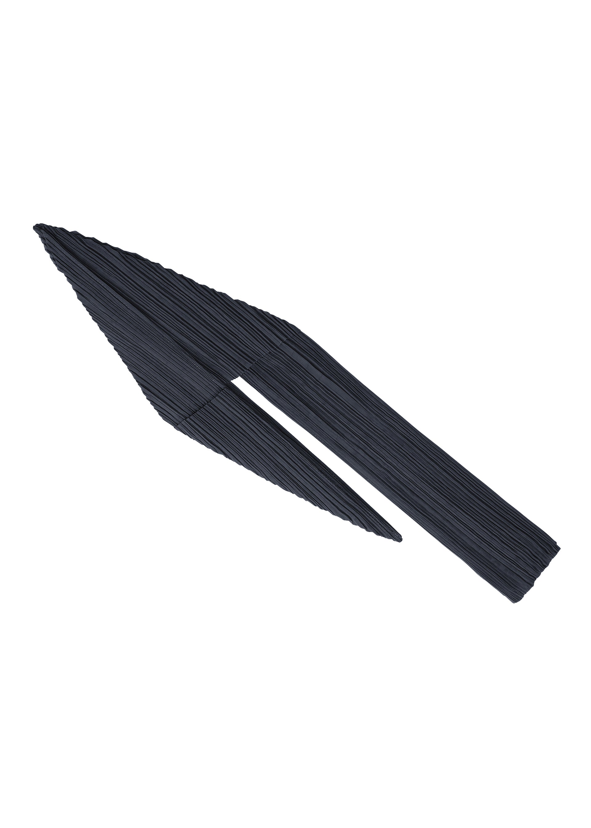 A product shot of the PLEATS PLEASE ISSEY MIYAKE FOLD HOOD SCARF stole in navy.