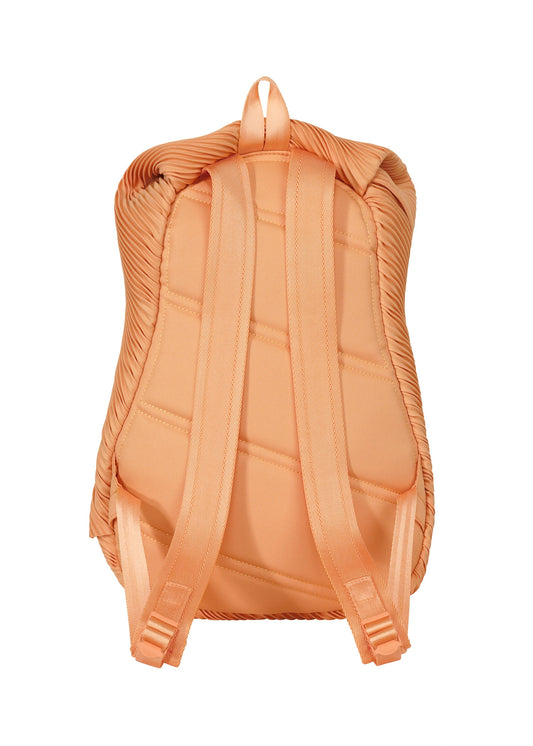 A detail shot of the PLEATS PLEASE ISSEY MIYAKE BIAS PLEATS BACKPACK bag.