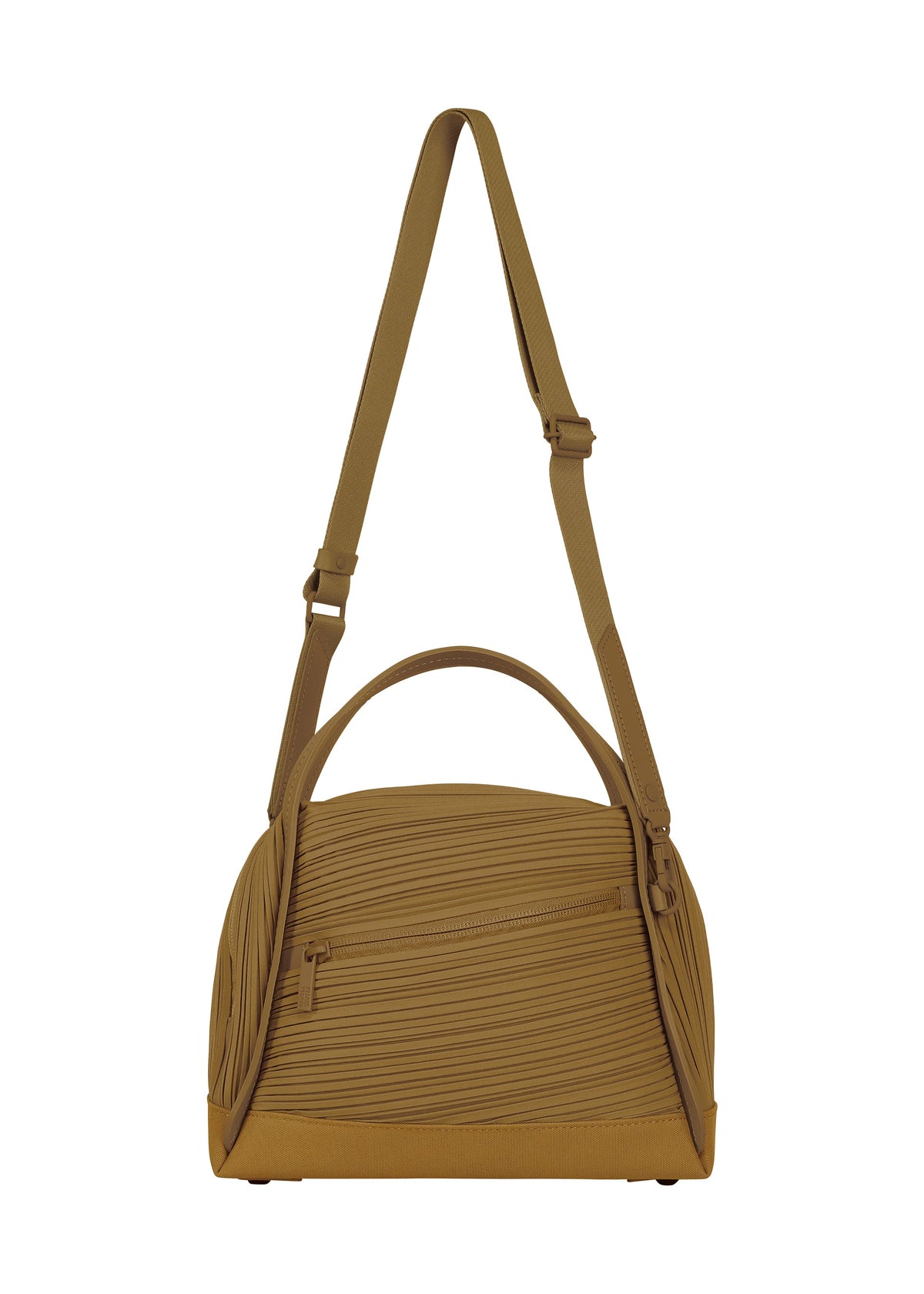 A product shot of the PLEATS PLEASE ISSEY MIYAKE BIAS PLEATS BAG bag in khaki.