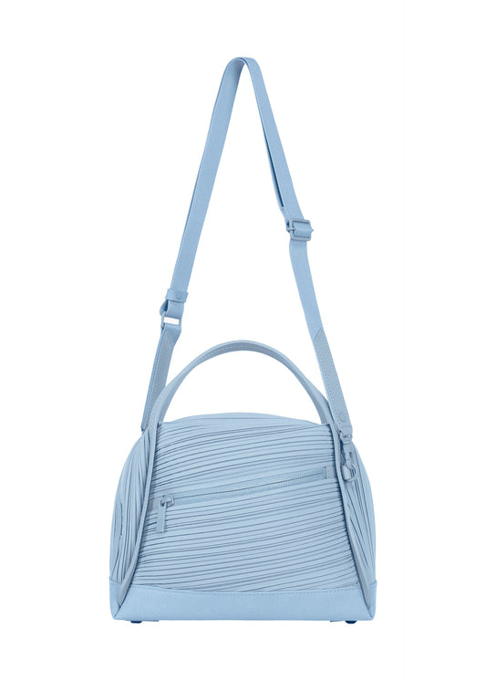 A product shot of the PLEATS PLEASE ISSEY MIYAKE BIAS PLEATS BAG bag in light blue.