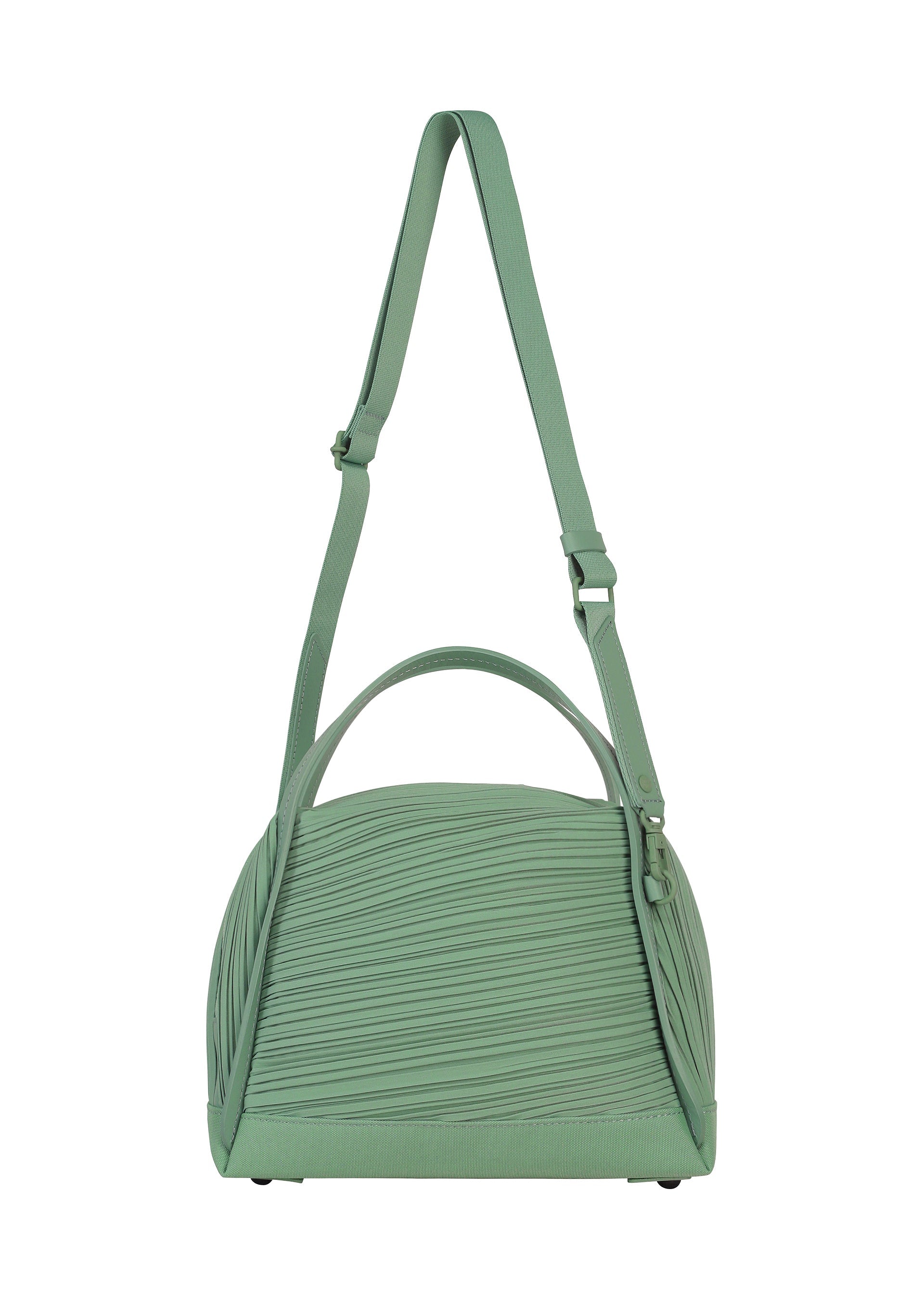 A detail shot of the PLEATS PLEASE ISSEY MIYAKE BIAS PLEATS BAG bag.