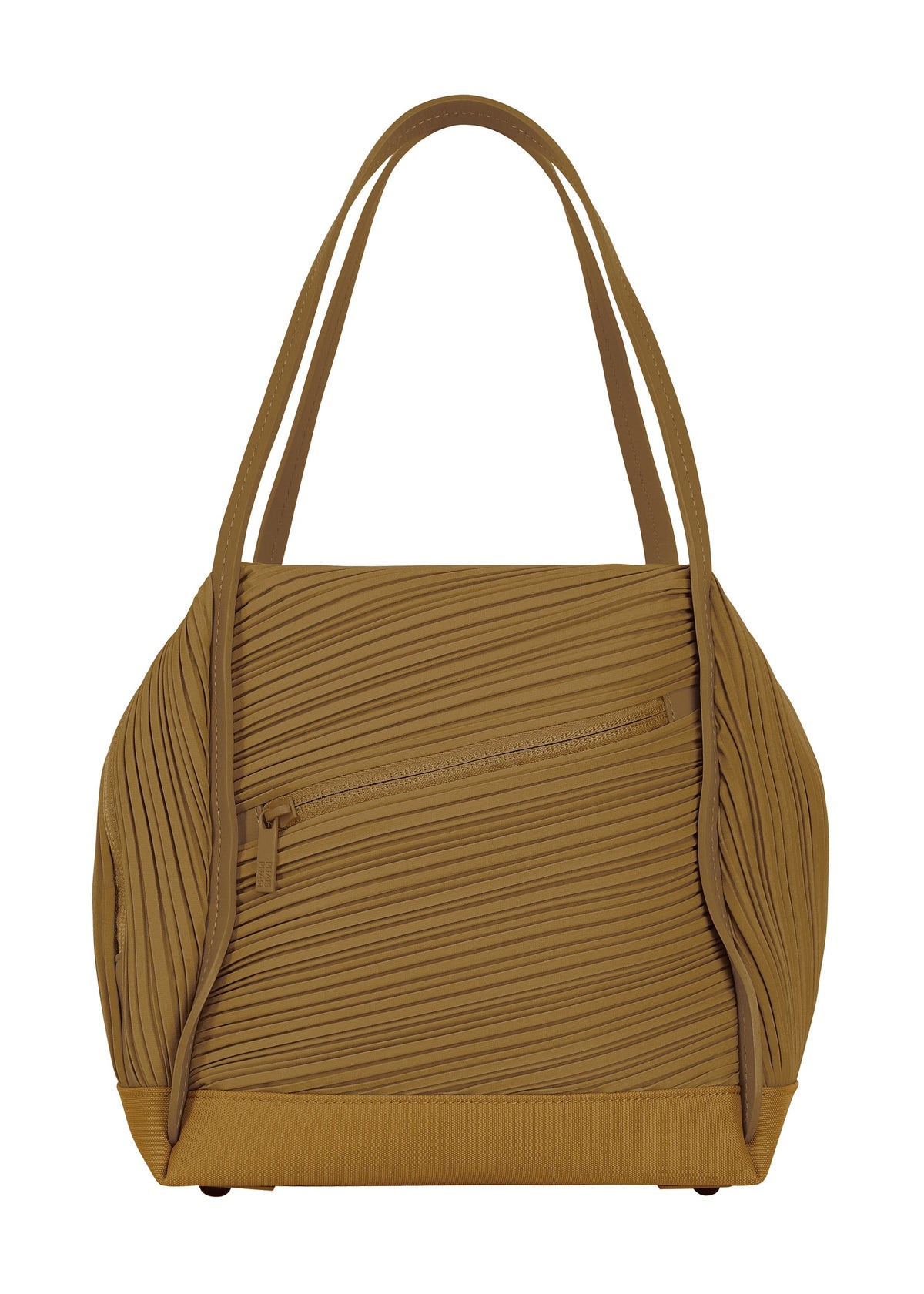 A product shot of the PLEATS PLEASE ISSEY MIYAKE BIAS PLEATS BAG bag in khaki.