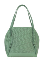 A detail shot of the PLEATS PLEASE ISSEY MIYAKE BIAS PLEATS BAG bag.