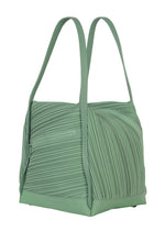 A detail shot of the PLEATS PLEASE ISSEY MIYAKE BIAS PLEATS BAG bag.
