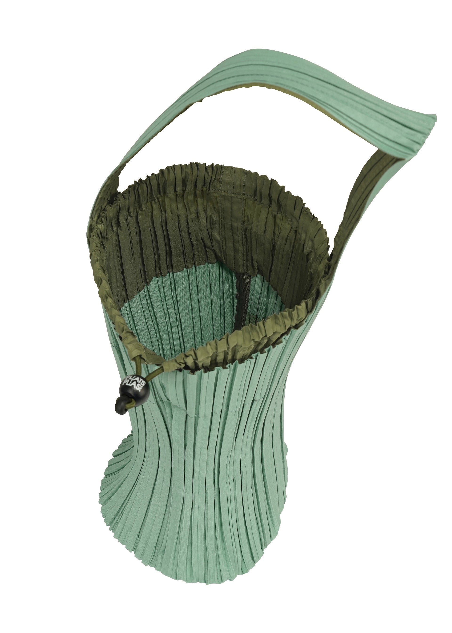 A detail shot of the PLEATS PLEASE ISSEY MIYAKE PLEATS SWAN BAG bag.