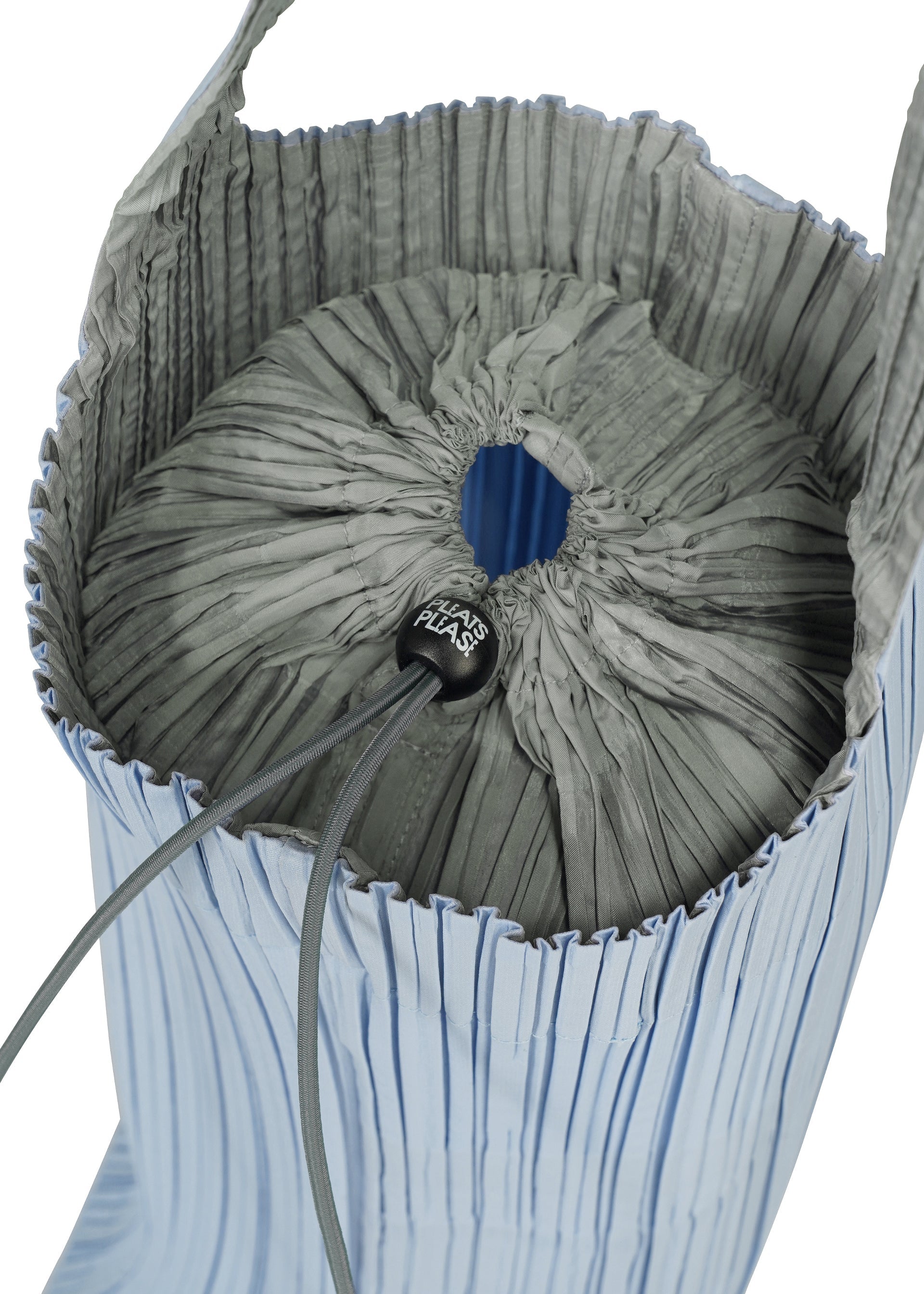 A detail shot of the PLEATS PLEASE ISSEY MIYAKE PLEATS SWAN BAG bag.