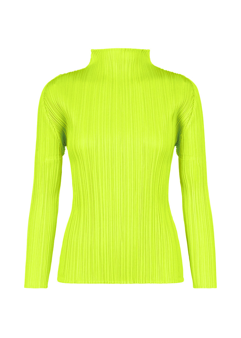 NEW COLORFUL BASICS 3 Top Long Sleeve Yellow Green | ISSEY MIYAKE EU
